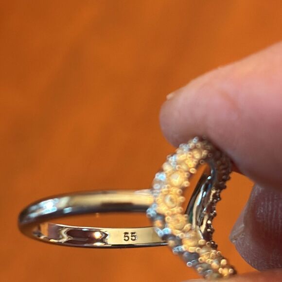 Swarovski "The Elements Air Ring", White, Rhodium Plated - 6.5 - Picture 5 of 6